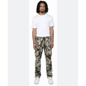 NEW Smoke Rise RED Men XL Real Tree Camo Cargo Pants Streetwear Tactical Utility